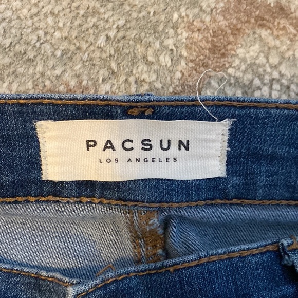 Pacsun high rise stripe jeans - Picture 3 of 5